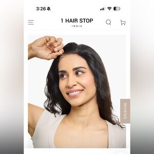 Real Indian Hair Receding Hairline Band, 12” Ear to Ear Coverage, Natural Black